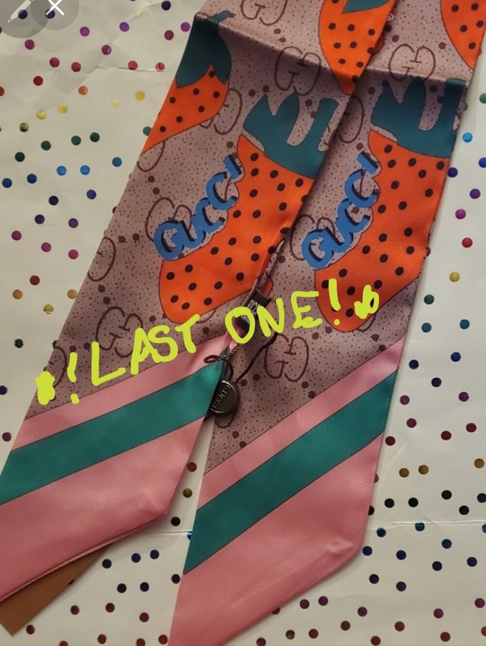 100% Silk Bag Twilly, Scarf, Hairtie